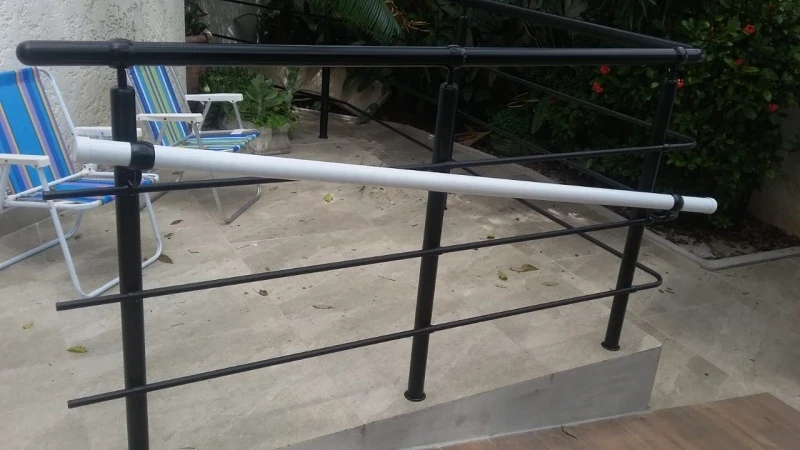 guarda corpo com vidro